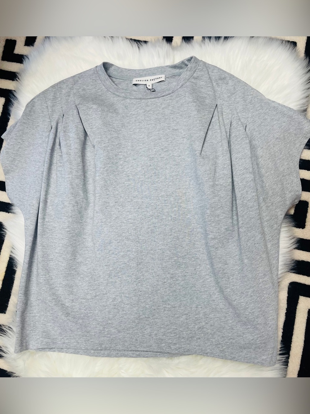 NWT (L) English Factory Heather Grey